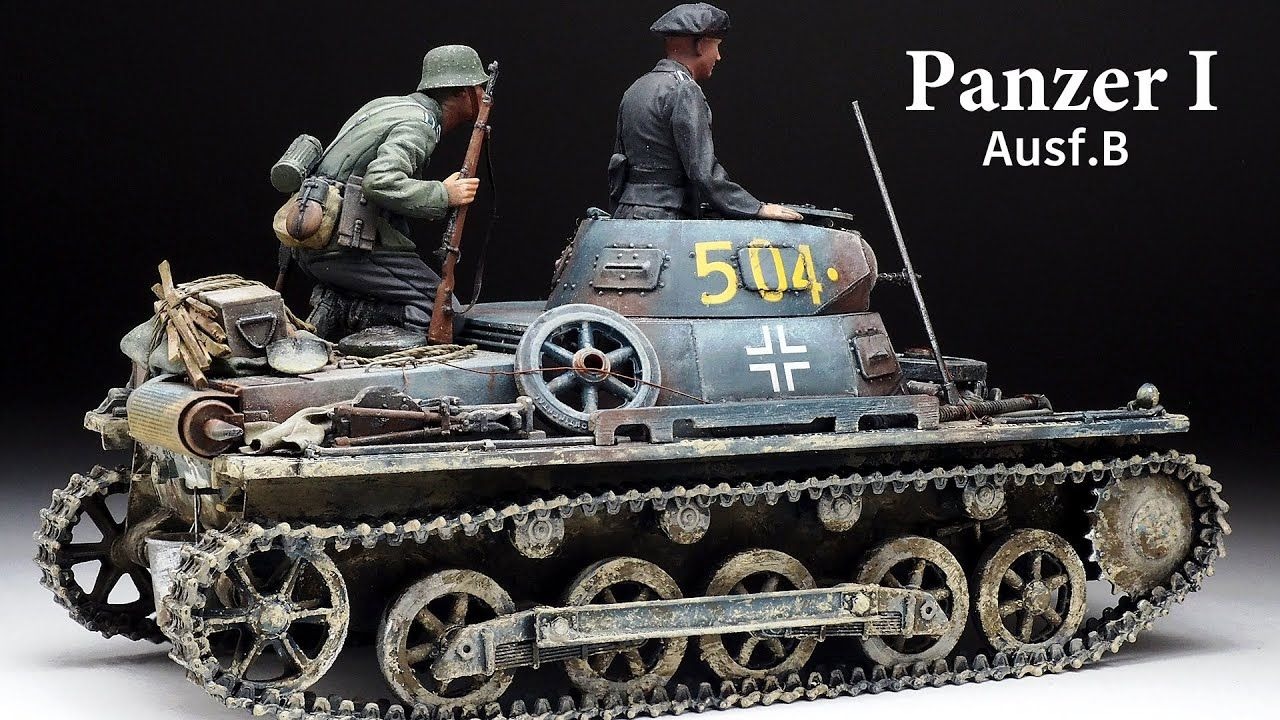 田宫35388 1/35 德国Ⅰ号坦克b型模型制作
