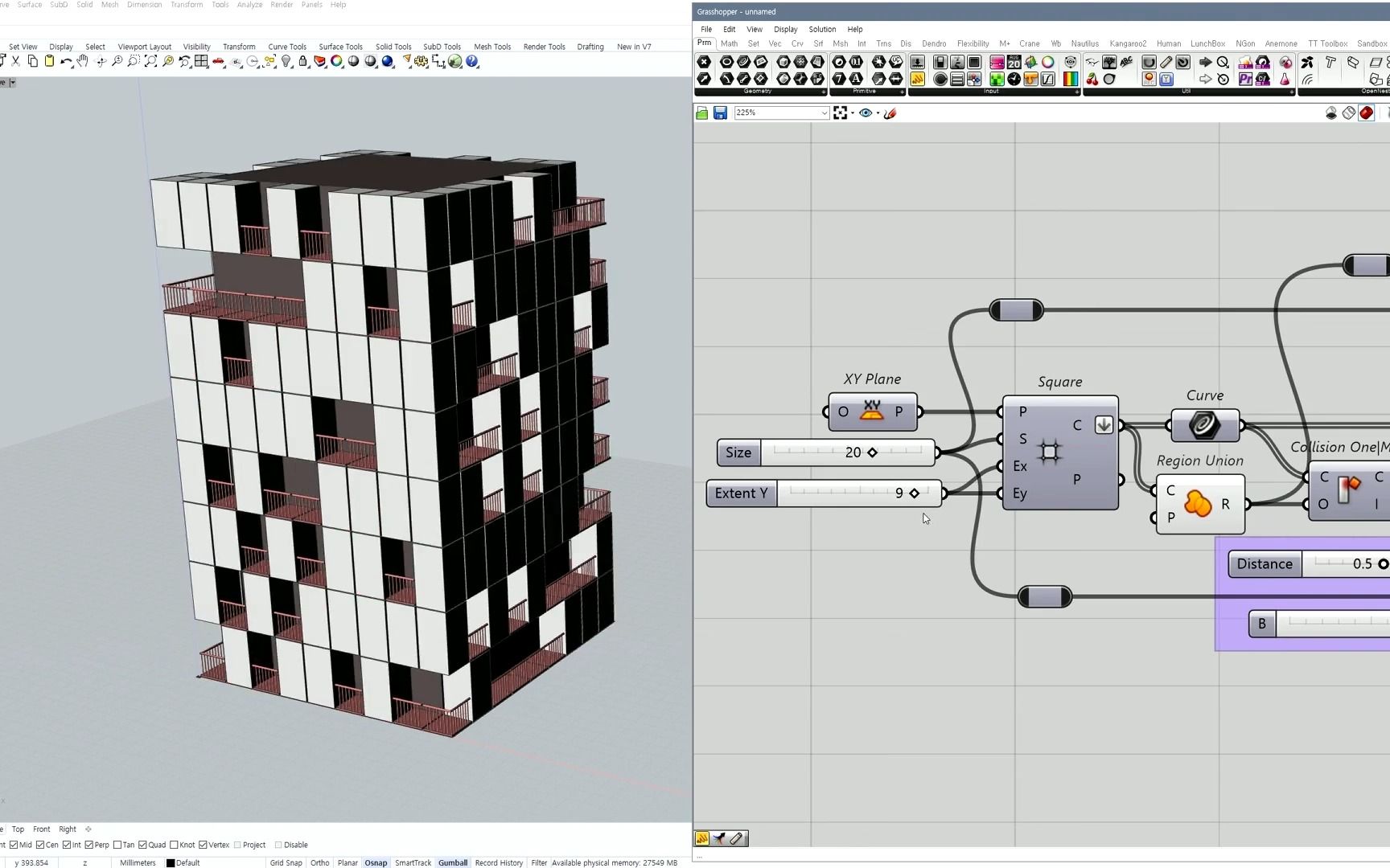 随机块外观 ,rhino grasshopper 高级教程