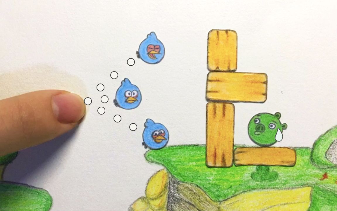 【丁格镇】定格动画:调皮的蓝鸟,就喜欢欺负猪头,笨鸟系列第二弹