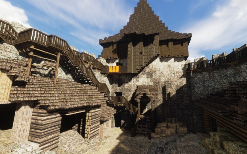 【mcx天国拯救】如何一周肝出写实城堡(纯流程录像03)