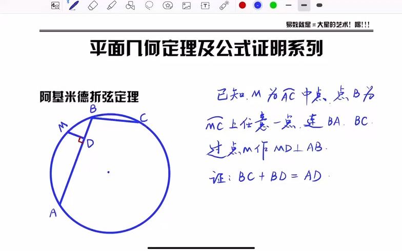 平面几何定理及公式证明系列——19ⷩ˜🥟𚧱𓥾𗮐Š折弦定理哔哩哔哩bilibili