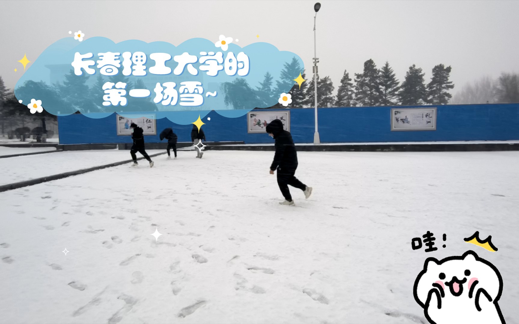 长春理工大学雪景图片