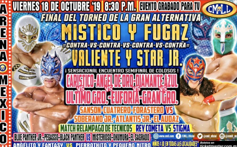 [图]2019.10.18 CMLL Super Viernes - Fugaz & Mistico vs. Star Jr. & Valiente