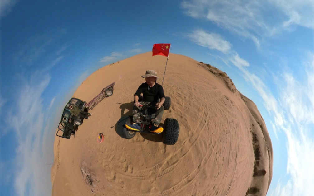 最小的迷你越野卡丁车,沙漠里上蹿下跳太好玩了