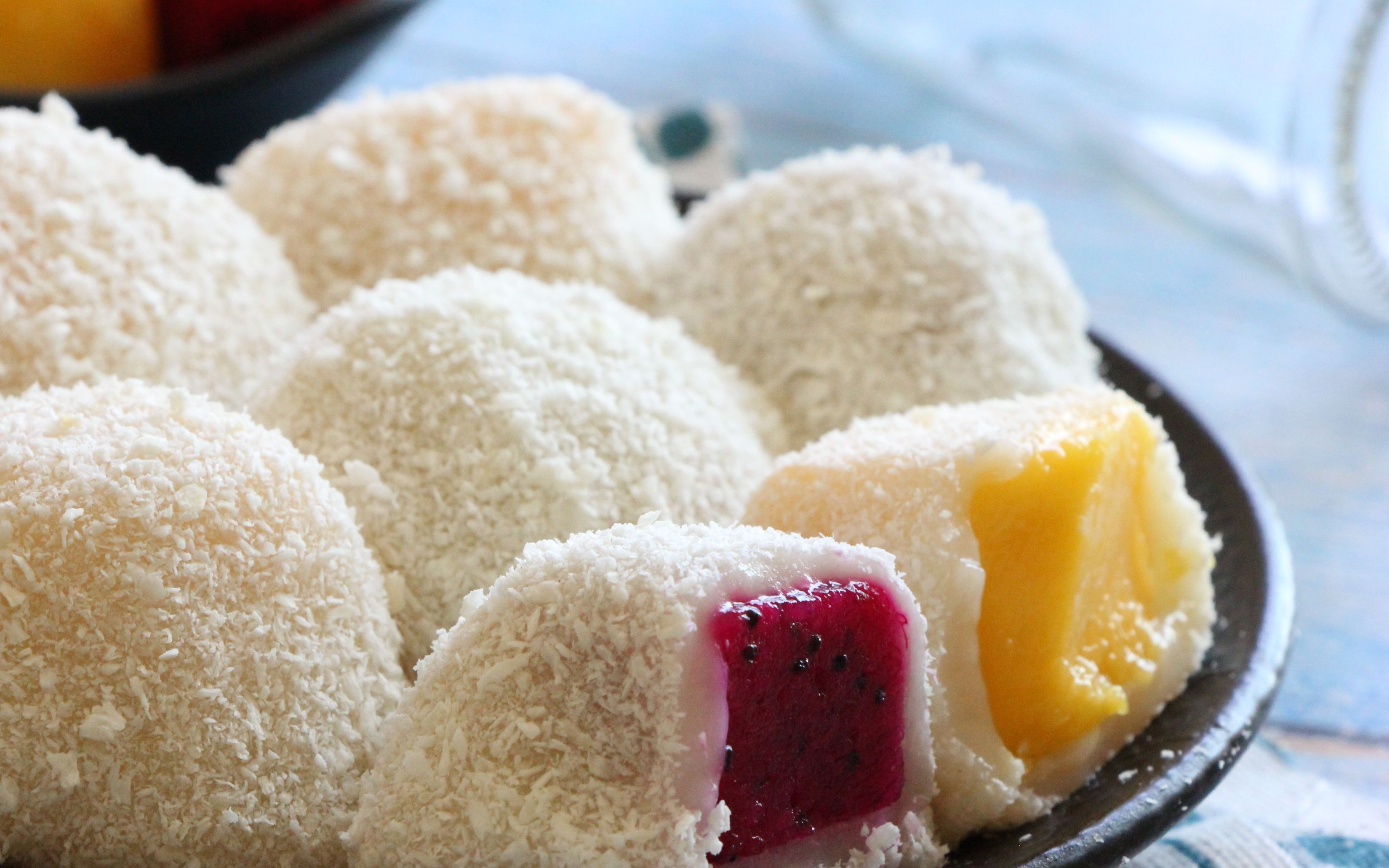 网红甜品水果糯米糍,q弹软糯,一口下去满满的水果,吃着过瘾