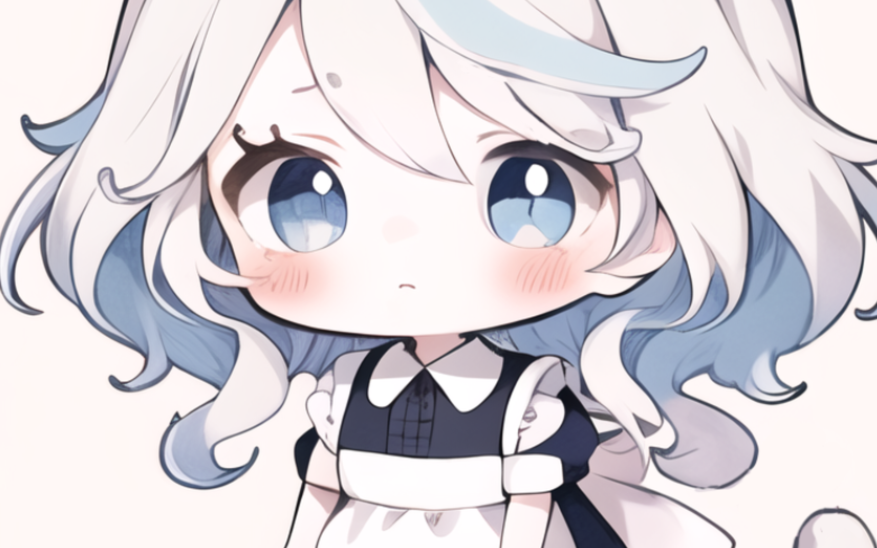 女仆装可爱q版小芙芙7815～头像版【aigc/芙宁娜】