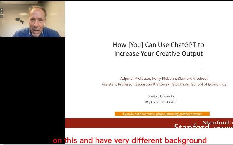 斯坦福研讨会 使用ChatGPT增加创意输出哔哩哔哩bilibili