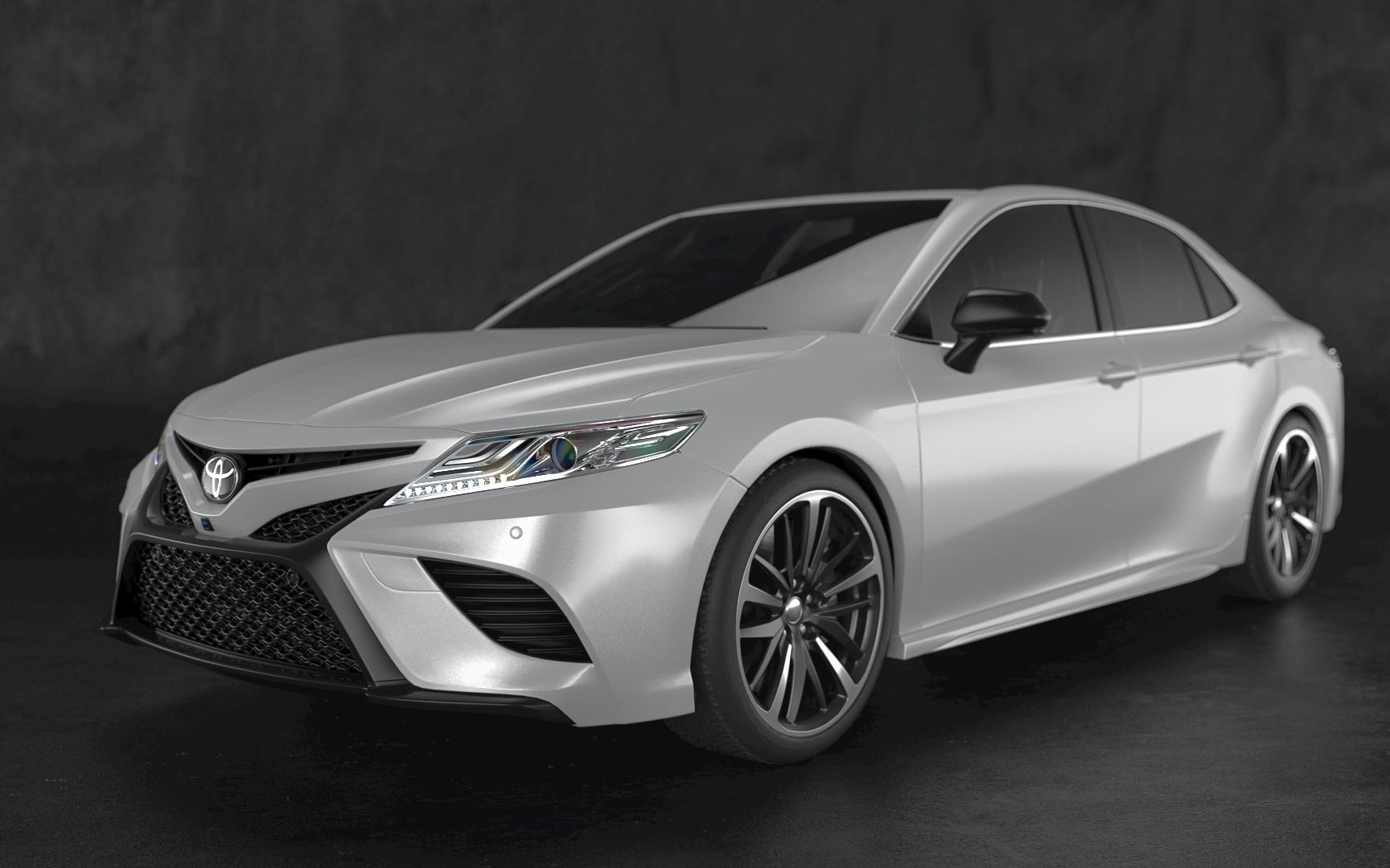 camry 凯美瑞珍珠白汽车车漆渲染课程/octane汽车渲染/octane车漆渲染