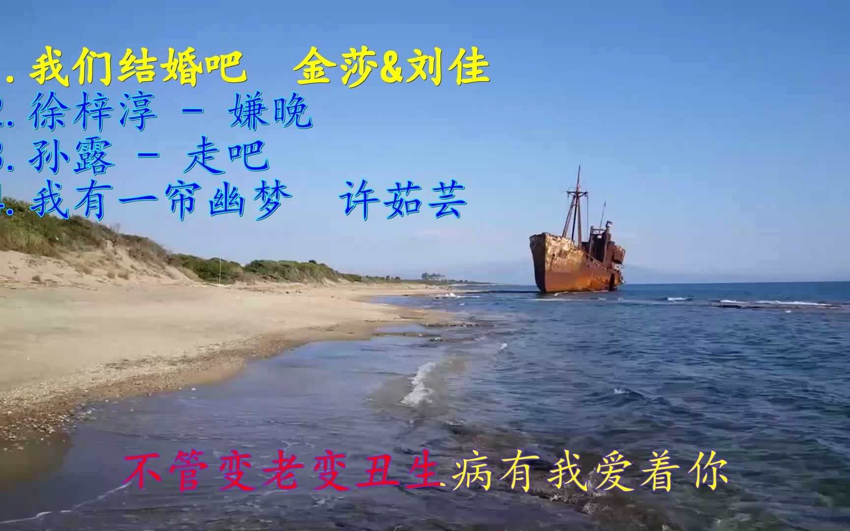 经典老歌我们结婚吧金莎刘佳徐梓淳嫌晚孙露走吧我有一帘幽梦许茹芸