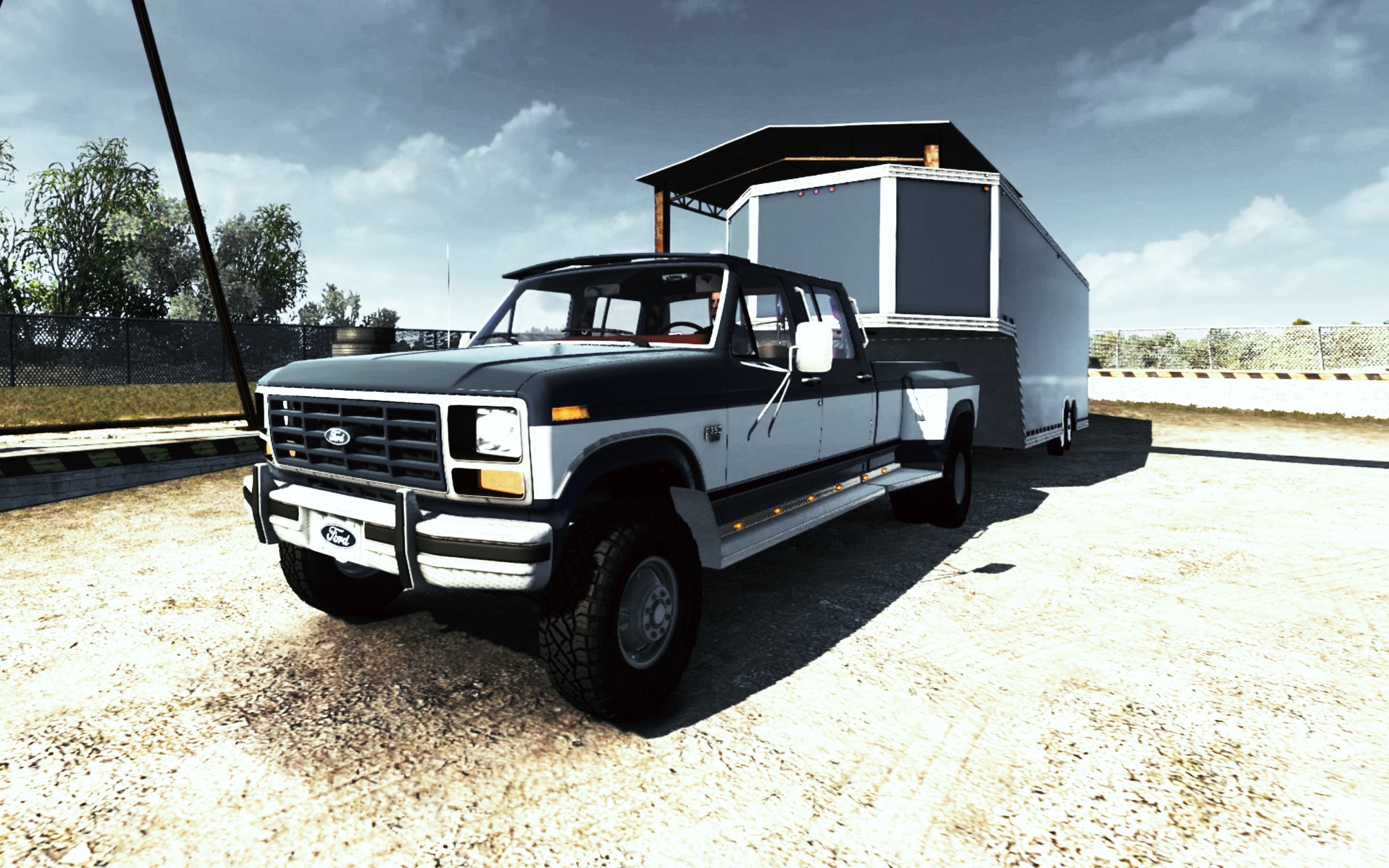 付费精品,福特f350_1986老皮卡 挂车