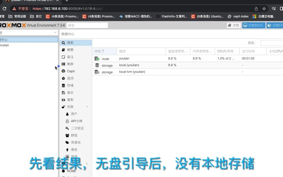 Proxmox VE LIVE 无盘工作站哔哩哔哩bilibili