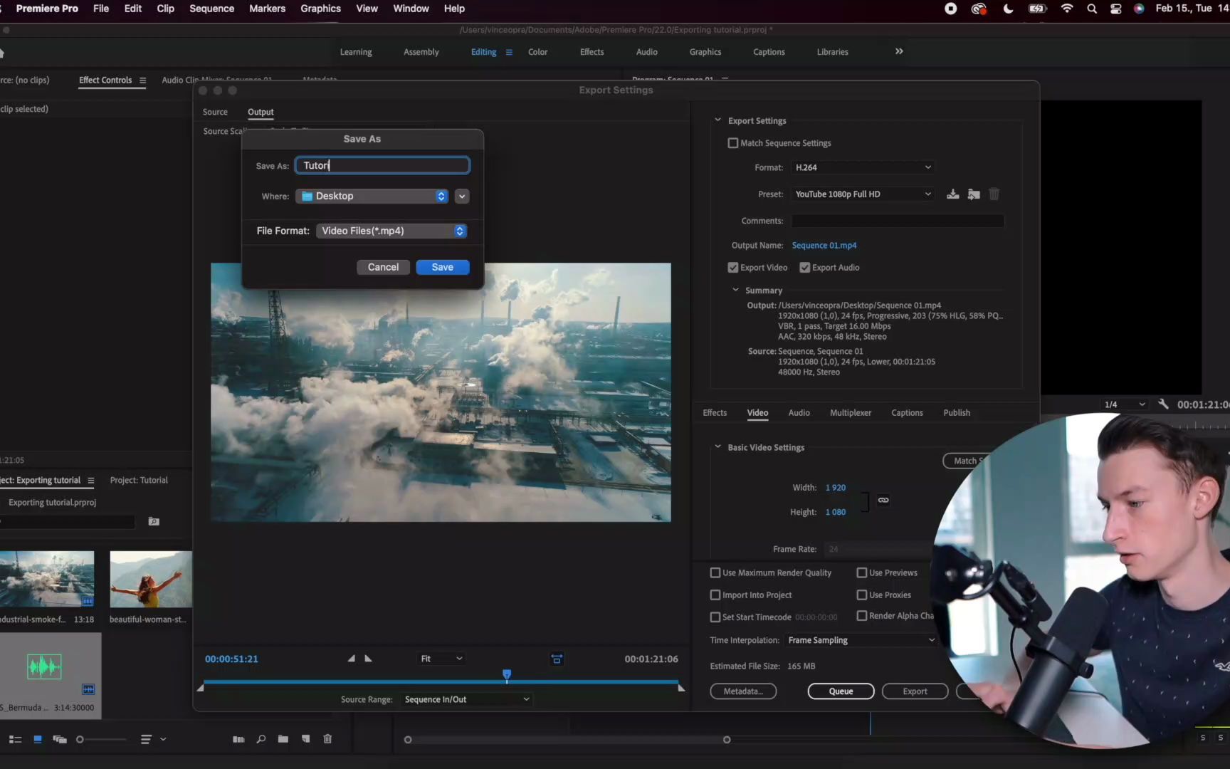 【PR教学】最佳视频导出设置 Adobe Premiere Pro CC 2022 适用于 Youtube 视频哔哩哔哩bilibili