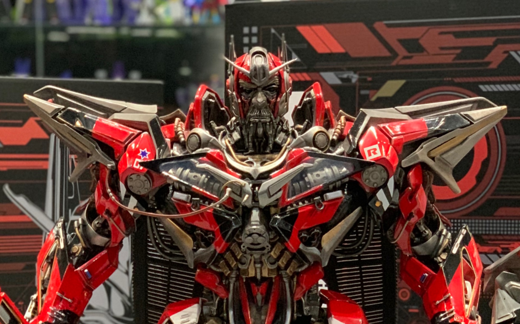 prime1studiop1s御天敌圣铁鲁雕像开盒变形金刚变形金刚雕像变形金刚