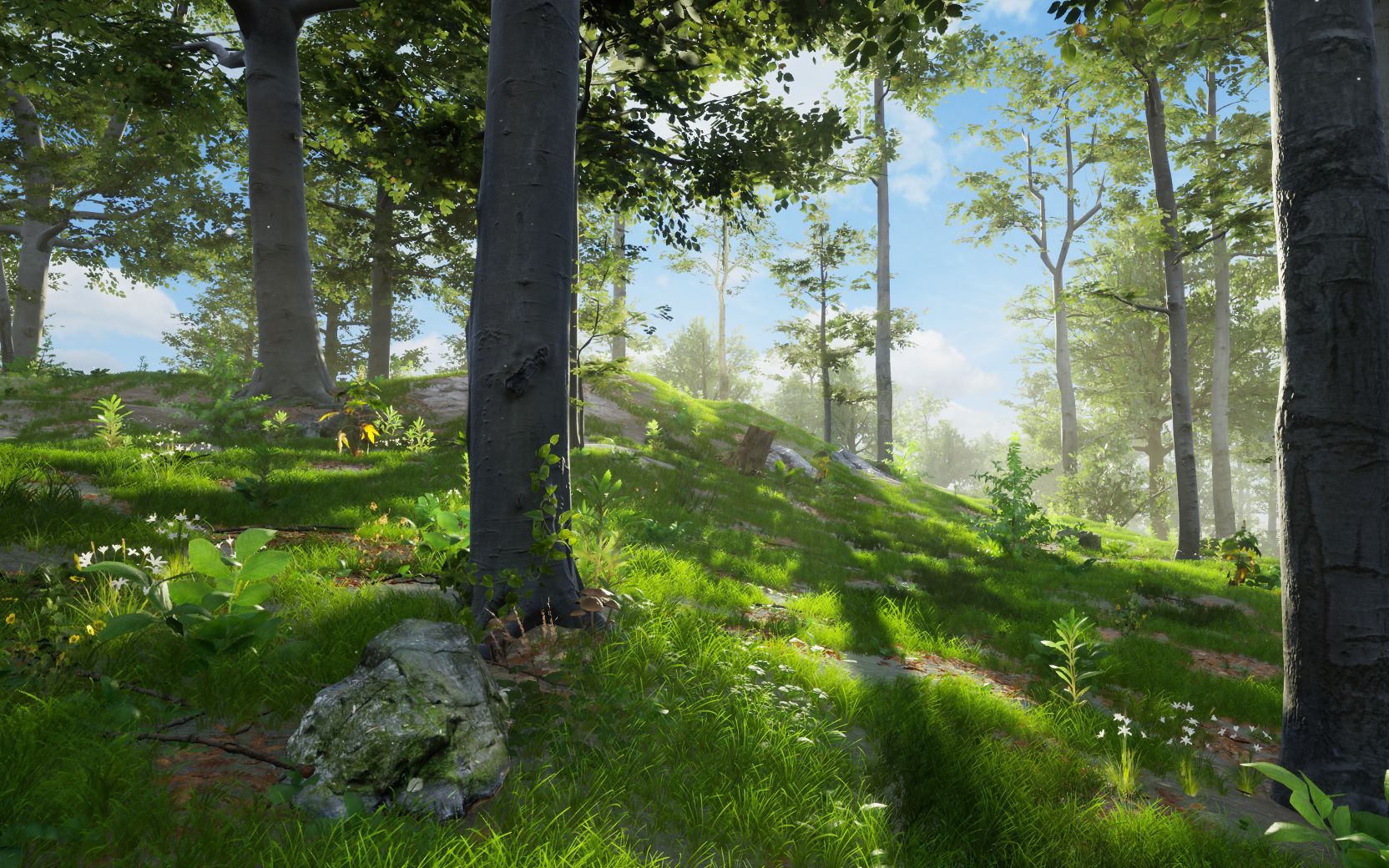 ue4森林场景-清晨 个人练习