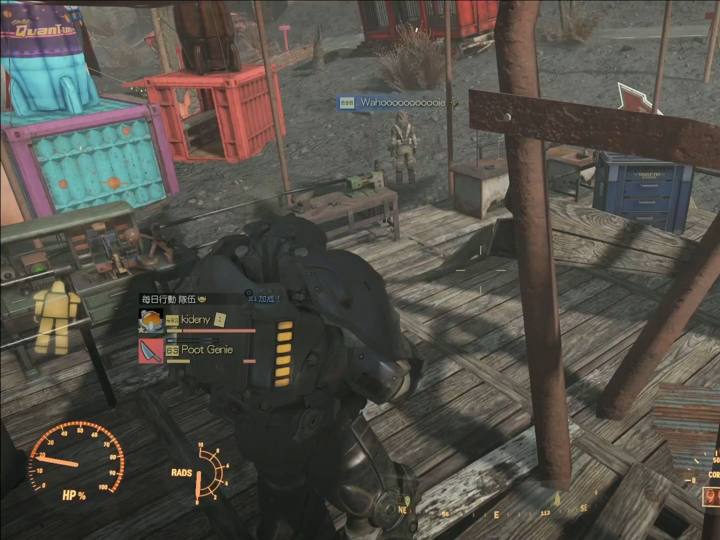 中国玩家辐射76里巧遇xbox掌门斯宾塞 投喂一套动力甲 大佬竟然当场穿