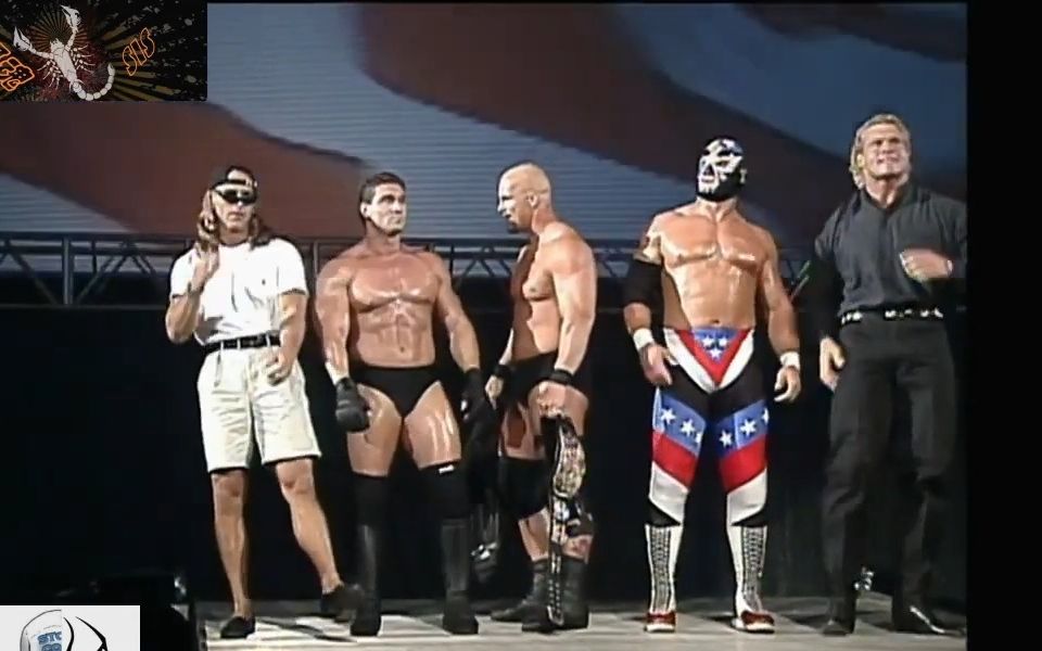 <摄魂>爱国者Patriot首秀WWF1997 Sid&Austin&Shamrock&Shawn Michaels&Bret Hart哔哩哔哩bilibili