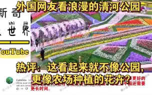 Video herunterladen: 外国网友看浪漫的清河公园  热评：这看起来就不像公园，更像农场种植的花卉？