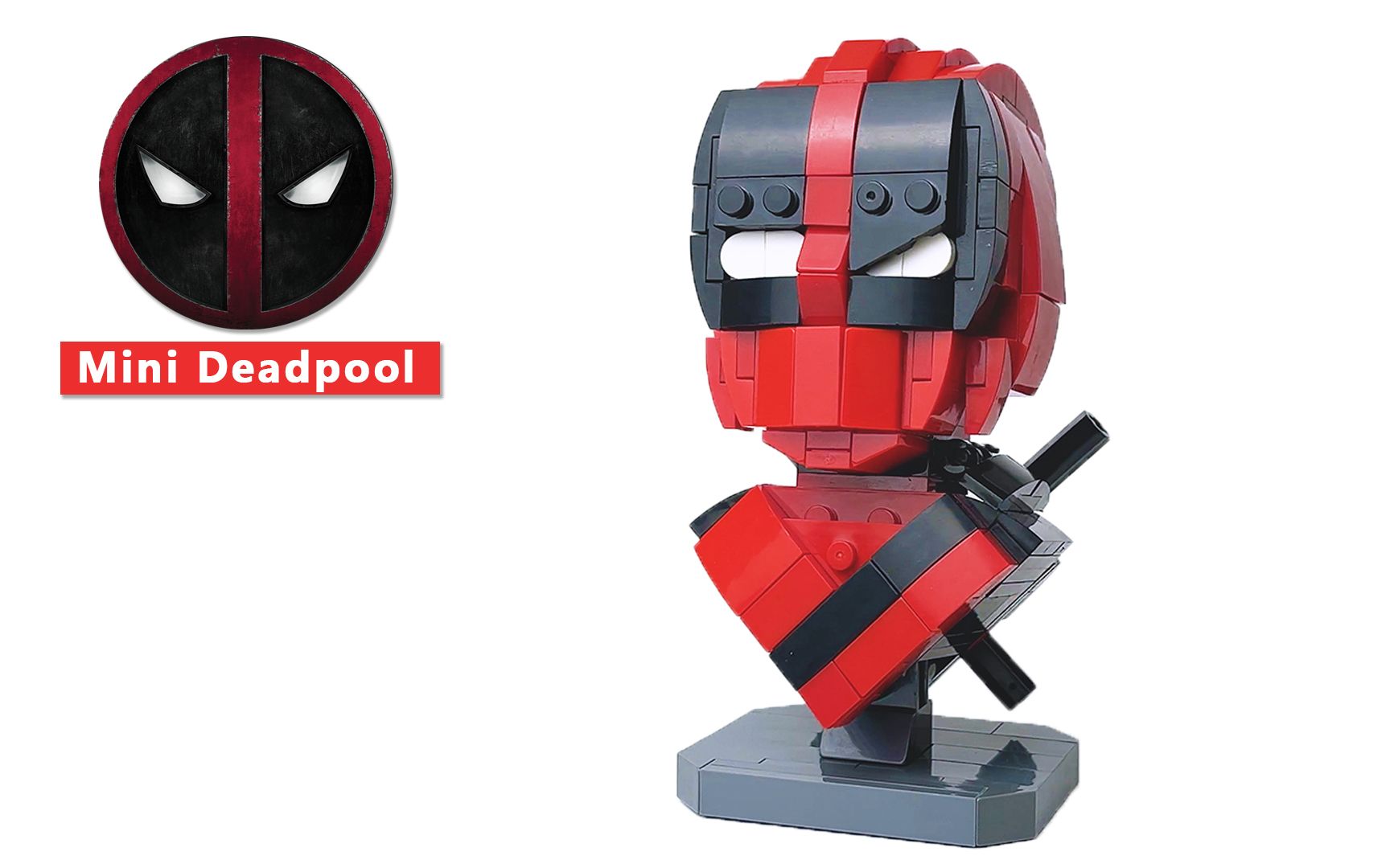 乐高moc 迷你死侍半身像