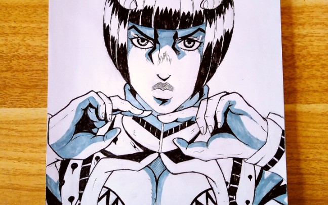 手绘布鲁诺布加拉提奇迹之人jojo的奇妙冒险