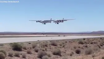 近日 全球最大飞机 Stratolaunch 进行了飞行测试