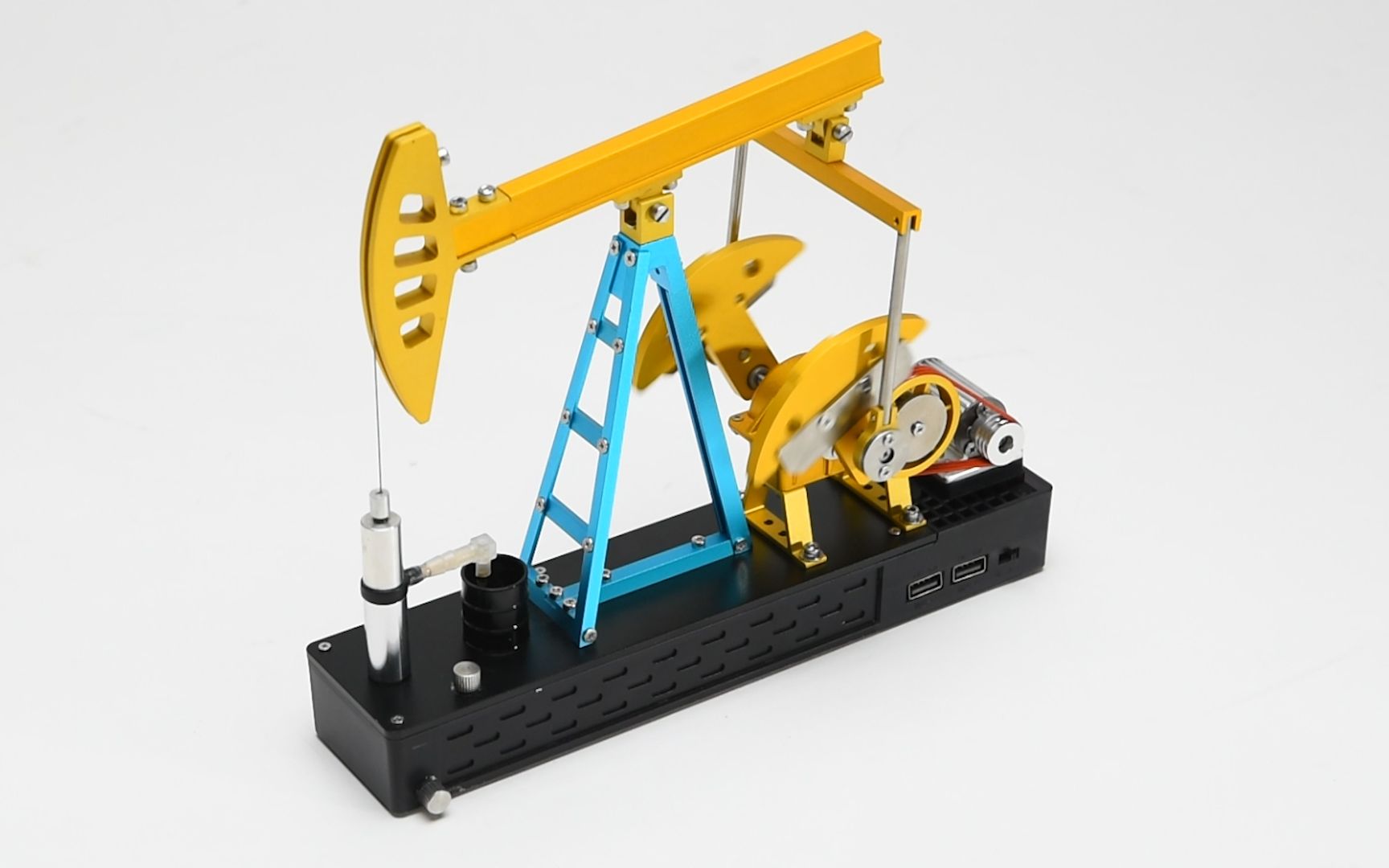 磕头一下多少钱 磕头抽油机迷你仿真金属diy拼装模型_哔哩哔哩_bili