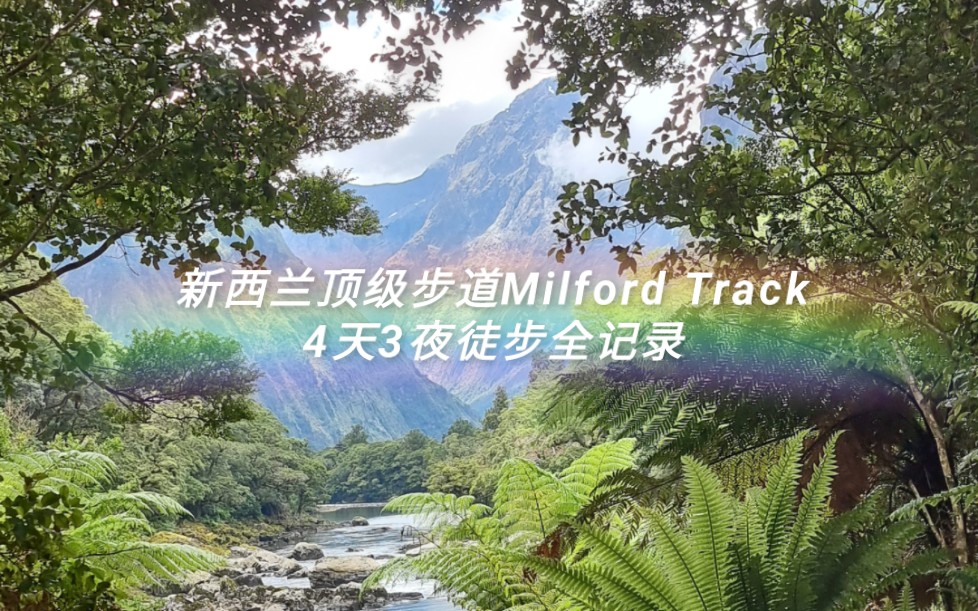 【观景向】新西兰顶级步道Milford Walk 4天3夜圣诞徒步全记录哔哩哔哩bilibili