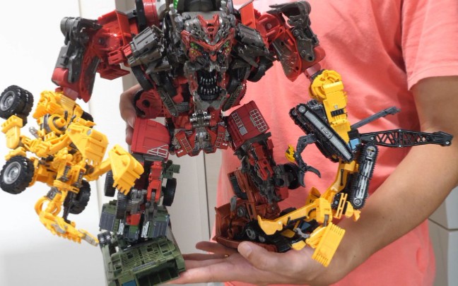 8机合体大力神完成ss54霸天虎超载评测变形金刚工作室系列原作者ショ