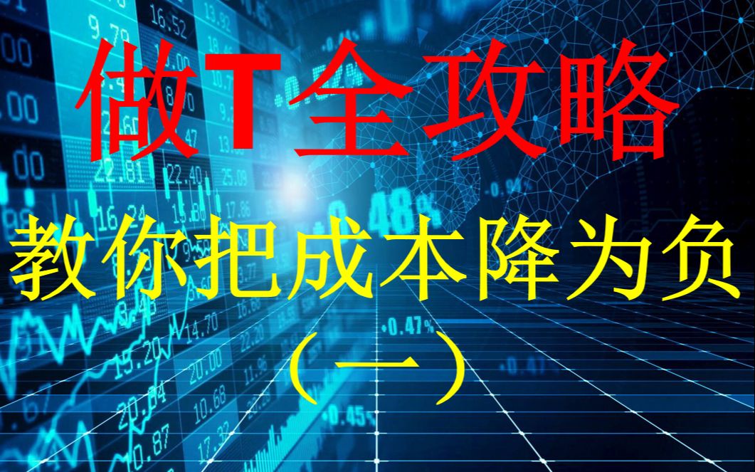 [图]日内做T全攻略——教你把持仓成本降为负(一)!建议收藏！