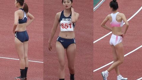 韩国女大学生跳高比赛 我也就看了几十遍 哔哩哔哩
