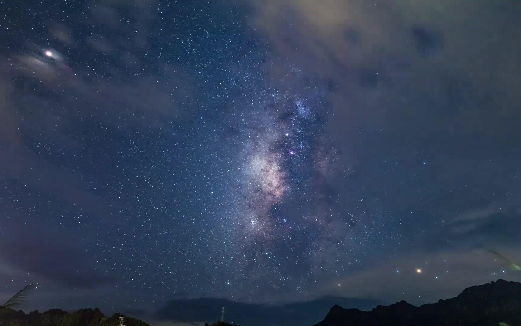 广西的星空——感受来自宇宙的绚丽景色(内有大量流星,真的不来许个愿吗?)哔哩哔哩bilibili