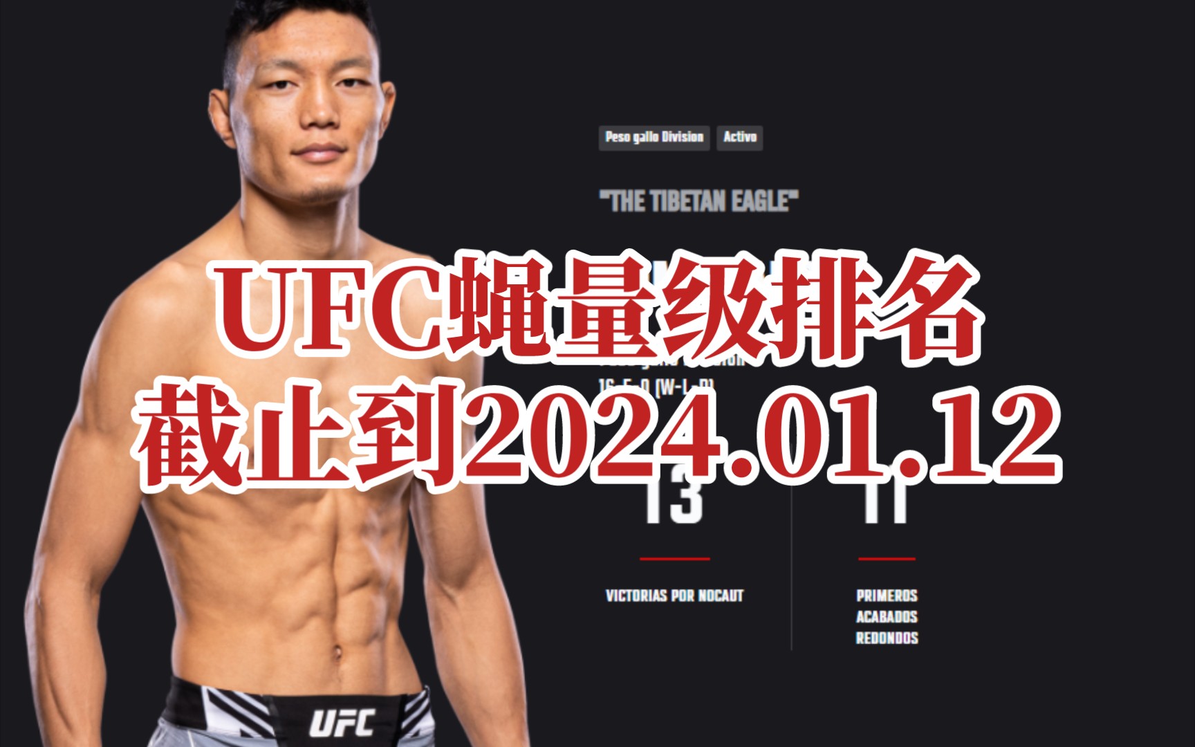 UFC男子蝇量级排名,截止到2024.01.12,我国选手苏木达尔基所在量级哔哩哔哩bilibili