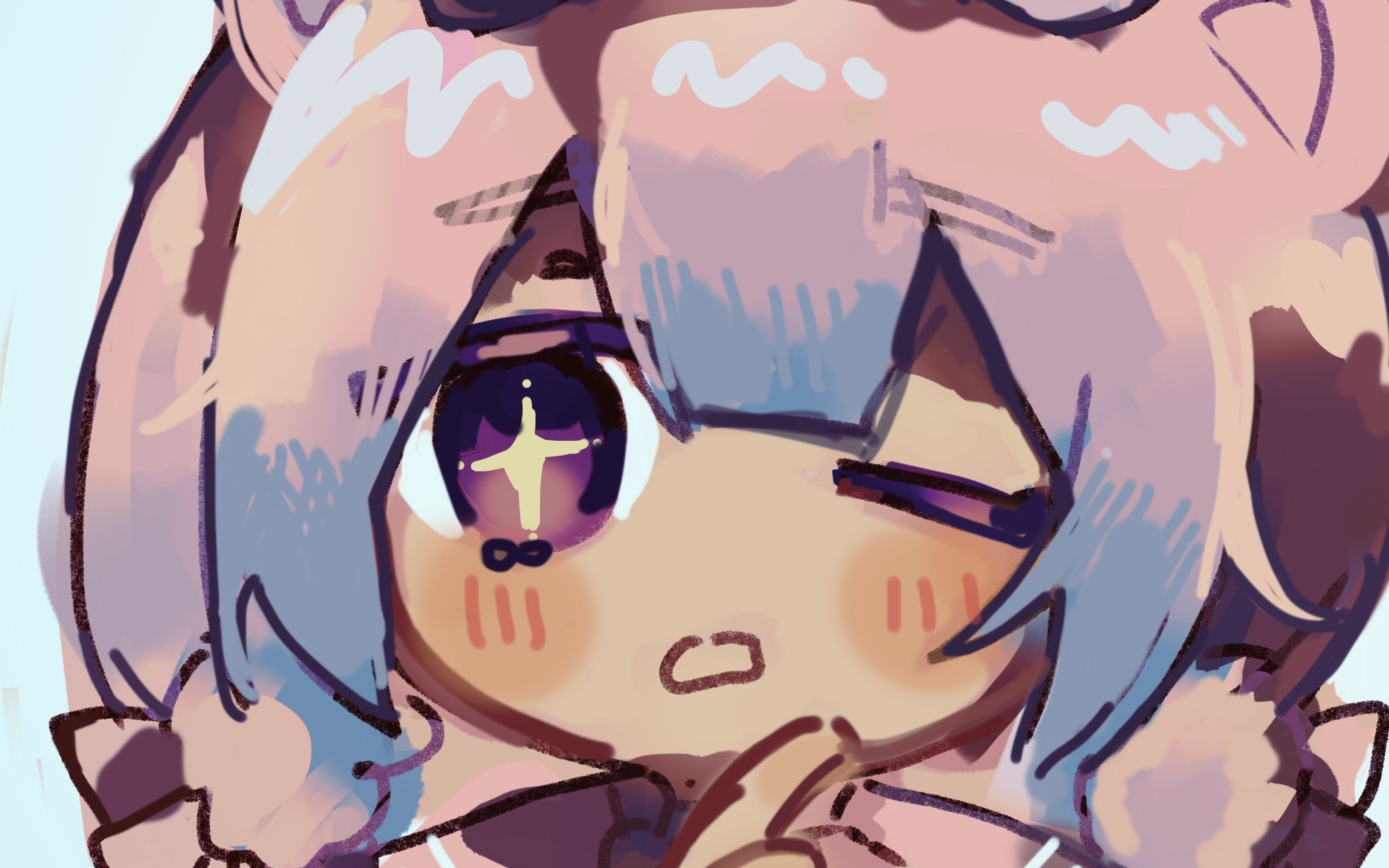 【指绘】用网红画风画一个0r的稿