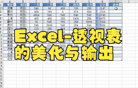 【excel表格制作】用excel做数据透视表,让静态表格动起来就是这样惊艳!哔哩哔哩bilibili