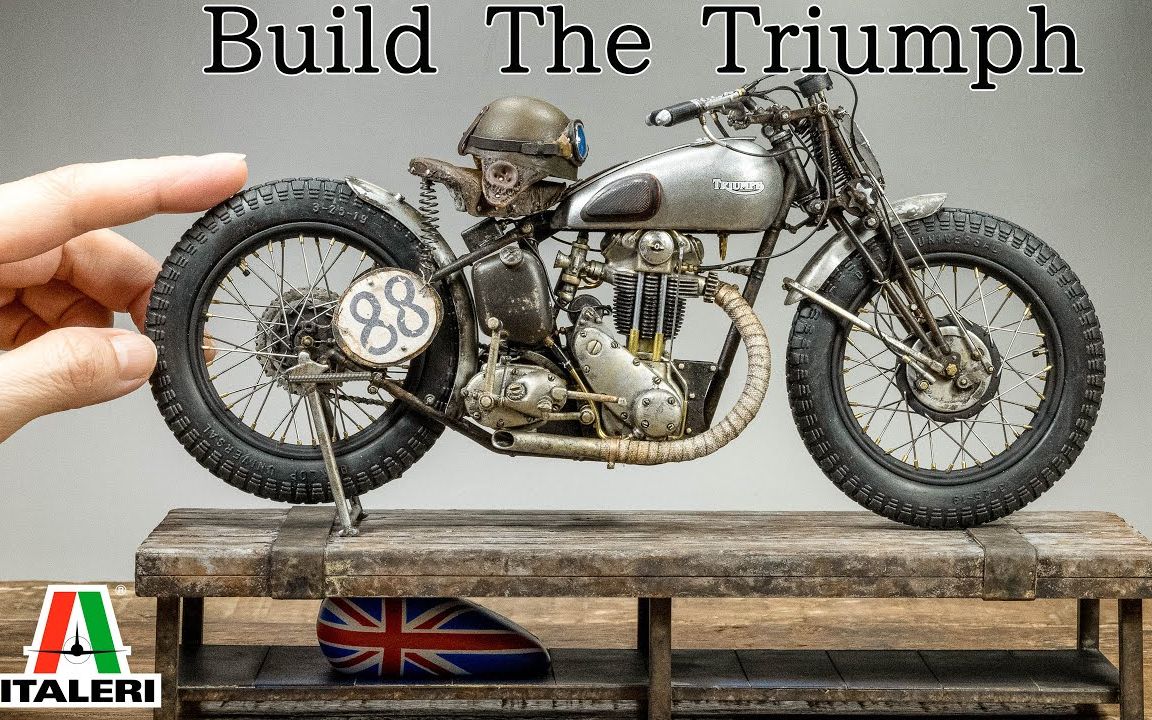 【局部精琢(机车)——制作一辆凯旋Triumph摩托】【中字】【Easy modeler's】【模型涂装】【模型制作】哔哩哔哩bilibili