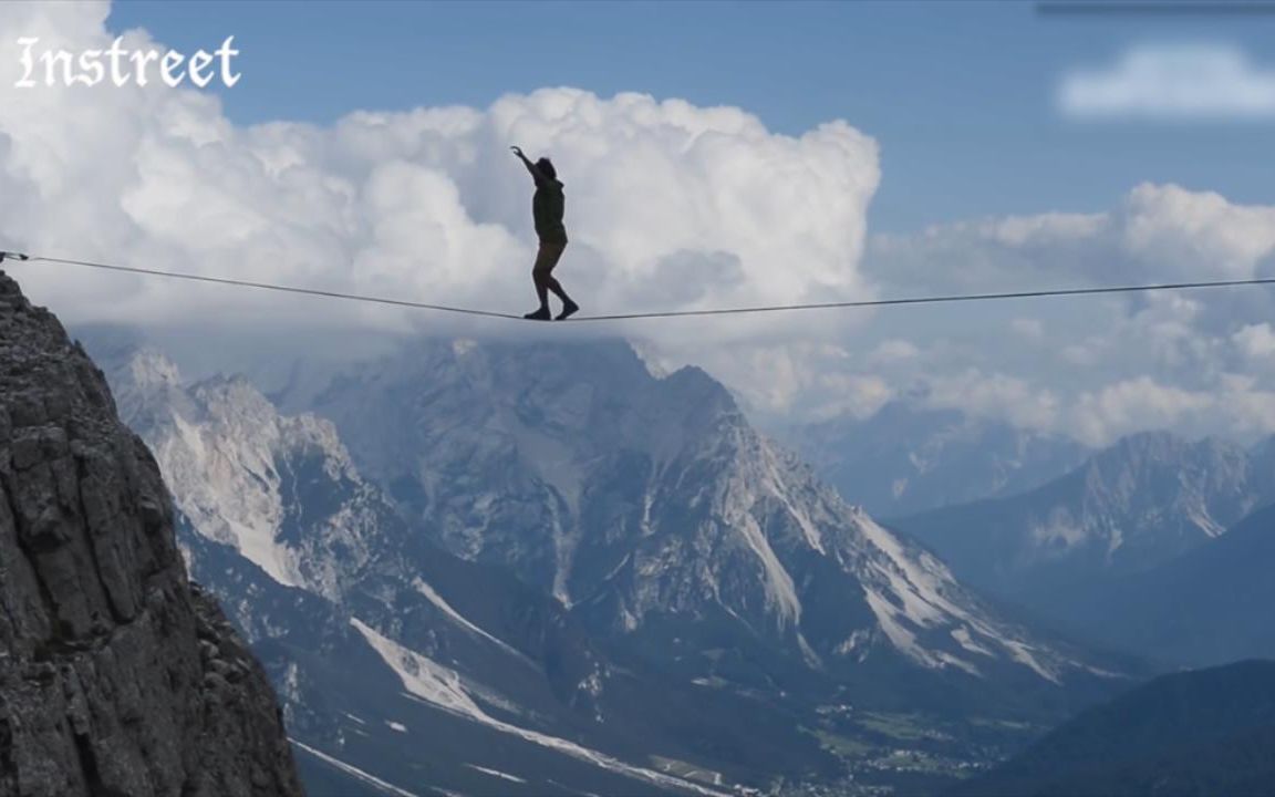 峡谷高空走钢索,看着我都直冒冷汗,太恐怖了_哔哩哔哩 (゜-゜)つロ
