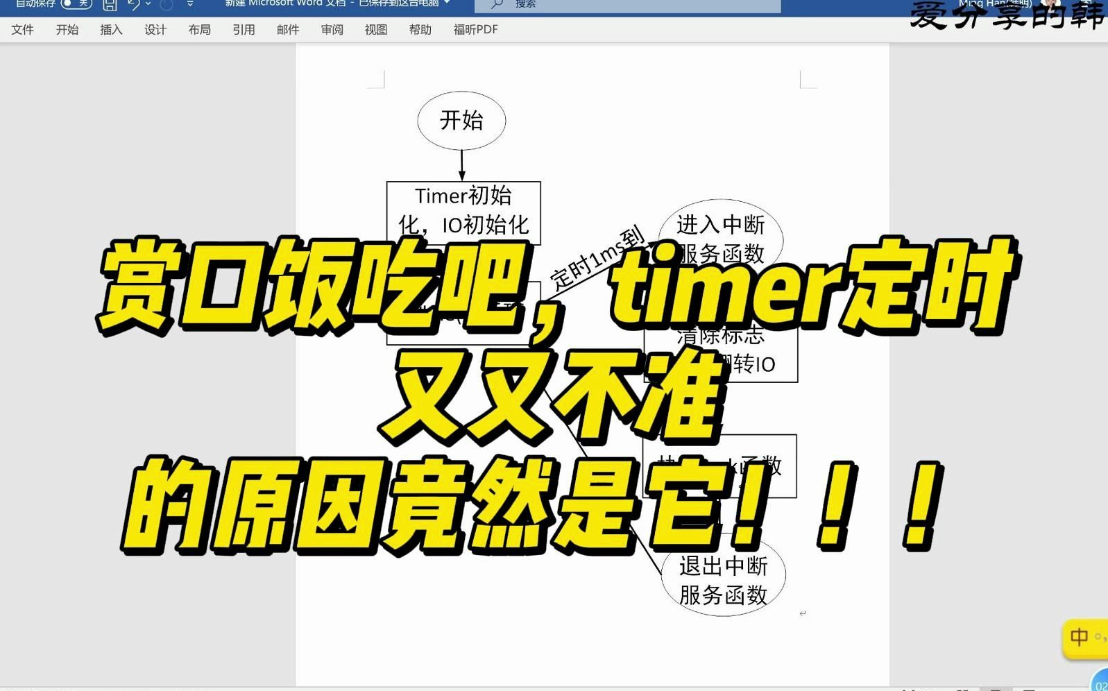 赏口饭吃,timer定时又又不准的原因竟是它!!!哔哩哔哩bilibili