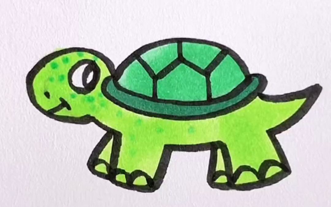 【简笔画】组队一起学用3画乌龟98吧!一学就会