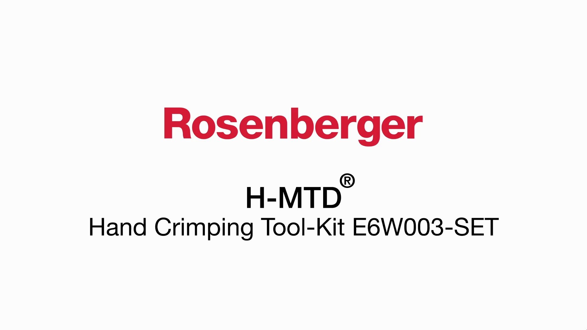 罗森伯格h-mtd0315手动压接工具使用说明 #罗森伯格 #h-mtd #汽车