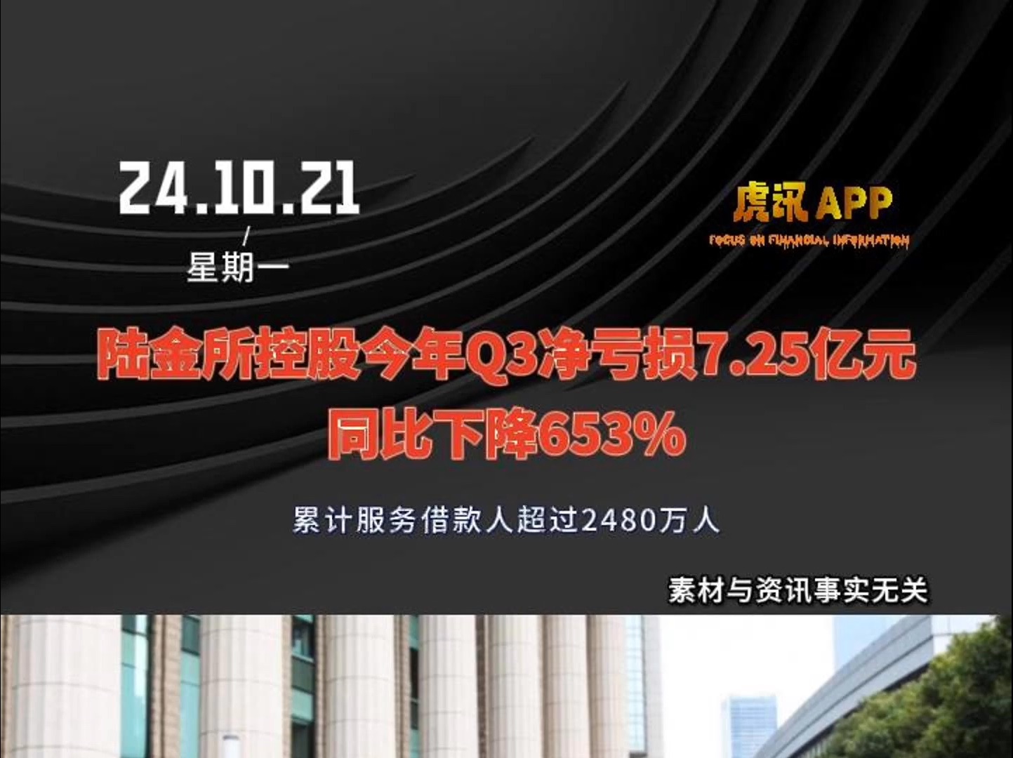 陆金所控股今年第三季度净亏损7.25亿元同比下降653%:累计服务借款人超过2480万人哔哩哔哩bilibili