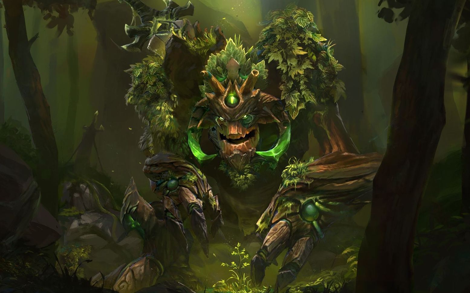 菜狗强dota2看完后绿色会保护你树精卫士教学