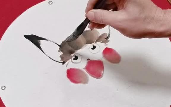 用水墨画皮卡丘画法国画教程 水墨画 学习中国画