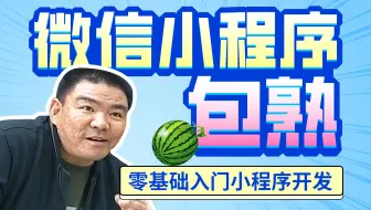 最新零基础入门微信小程序开发包熟，企业级商业项目实战案例开发，0基础到项目发布上线，涵盖uni-app和vant