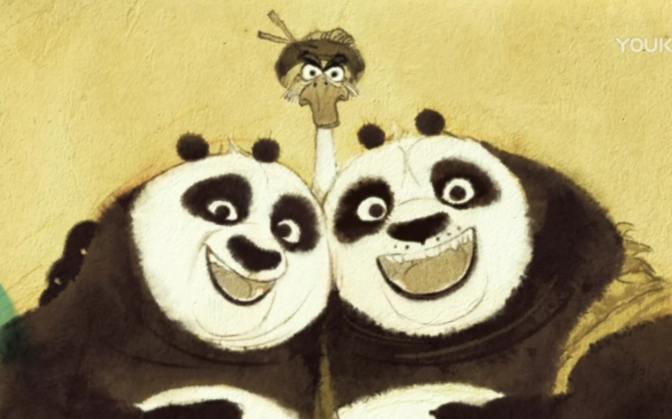 【功夫熊猫】熊猫父子成功会面和并不开心的鹅爸