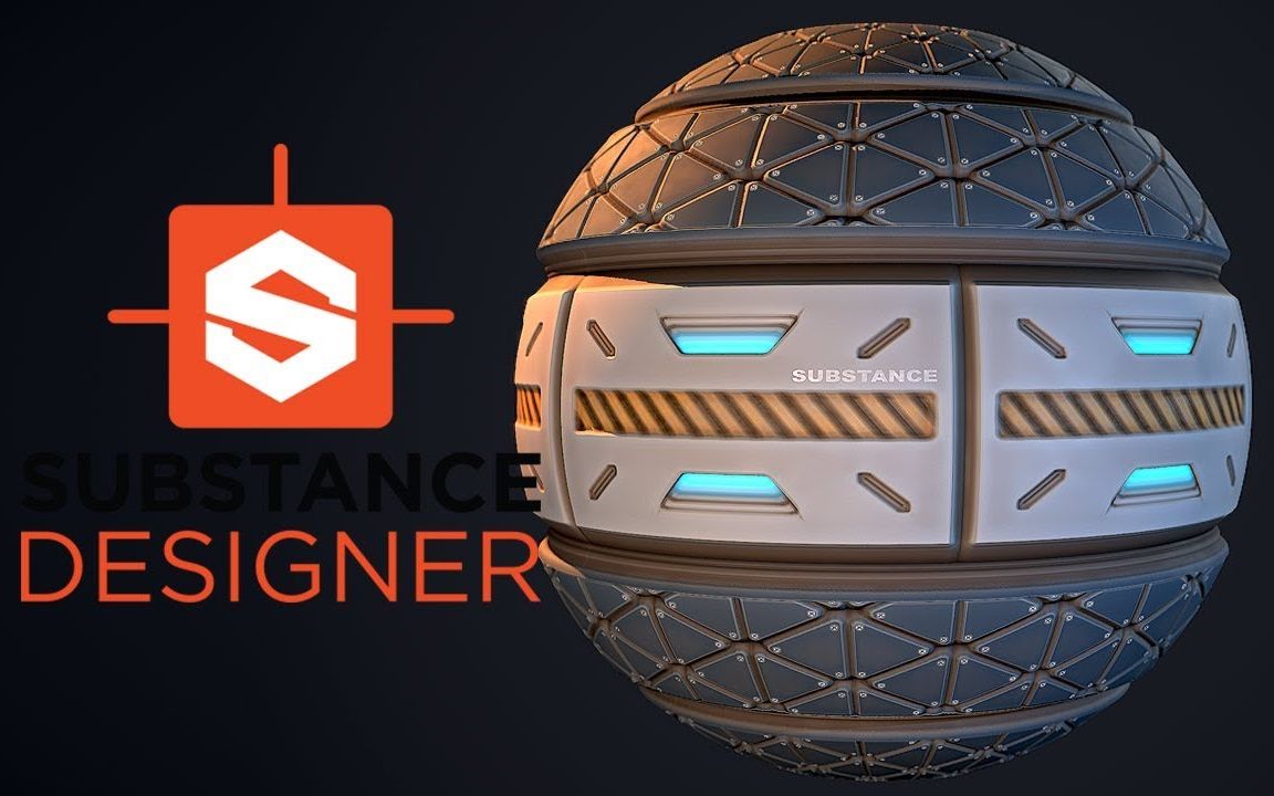 substance designer - 风格化的科幻地板