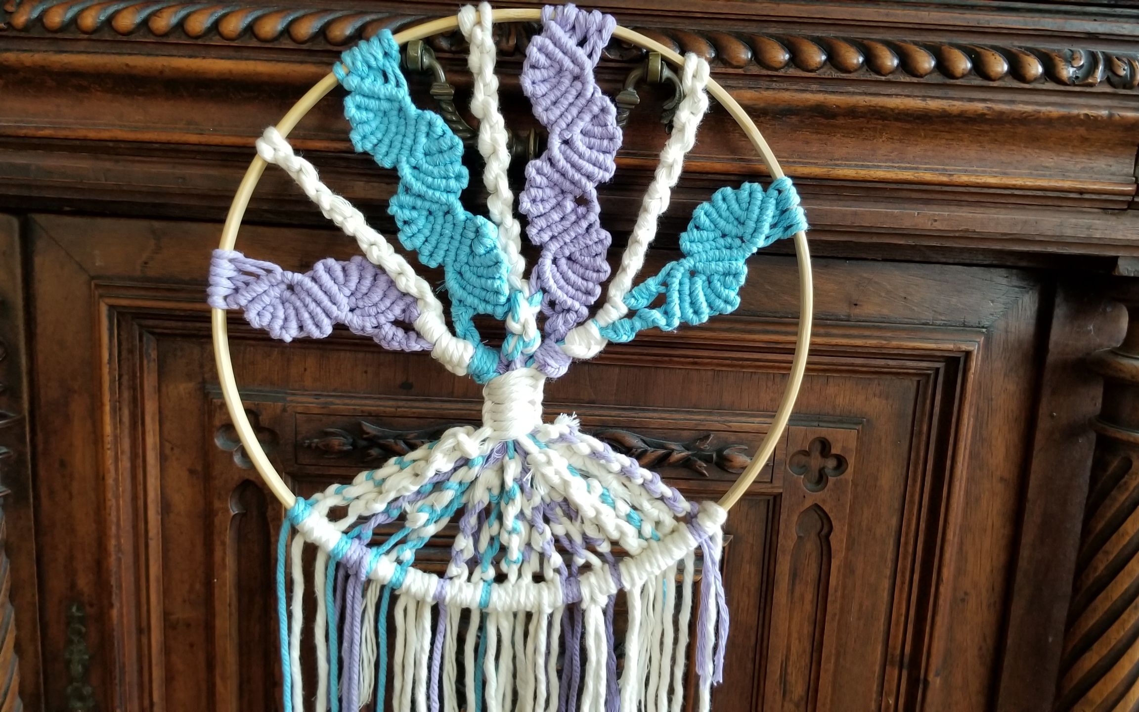 [图]藤与树壁挂 Macrame Tree of Life