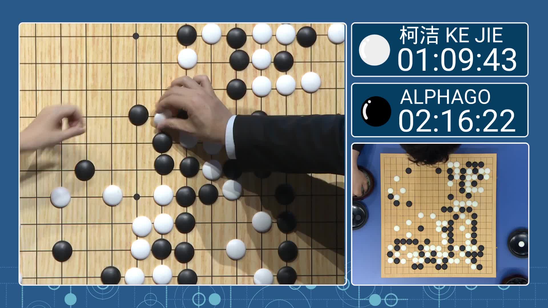 中国乌镇·围棋峰会 柯洁对阵 alphago第二局 古力张璇讲解 古哥:我是
