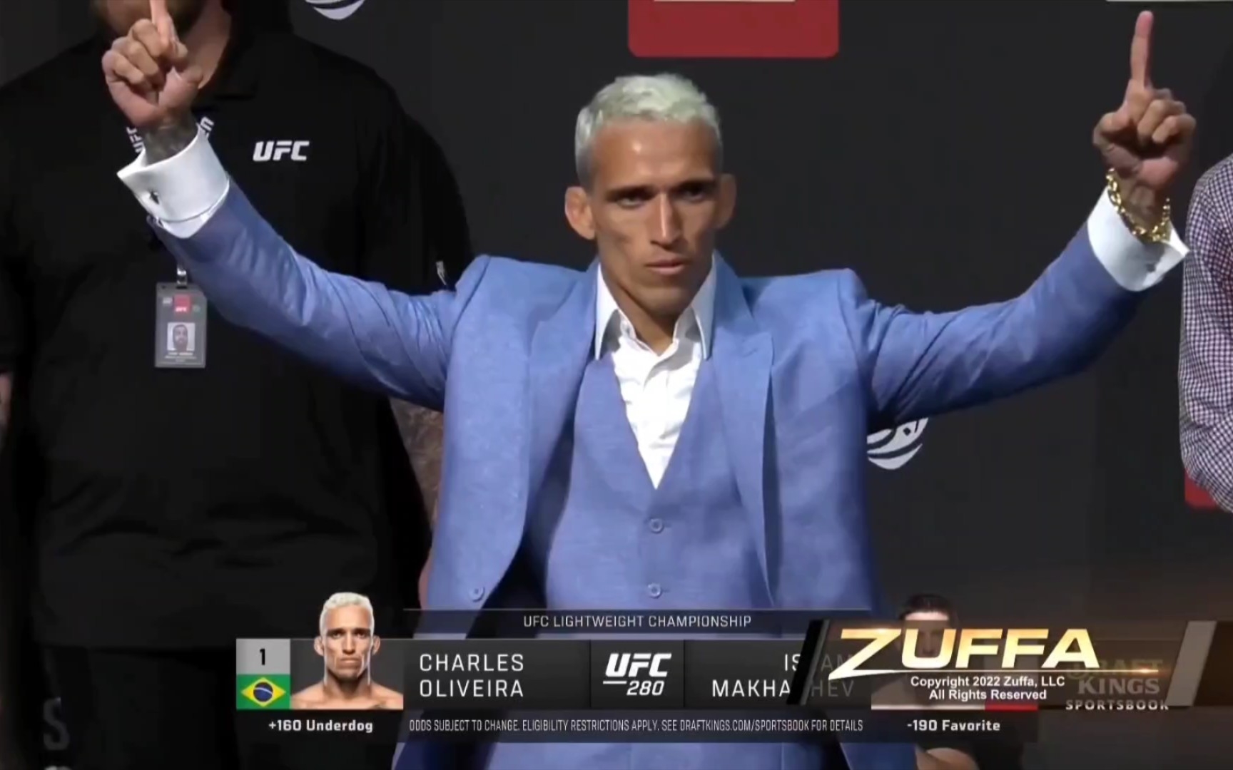 ufc280选手赛前称重对视