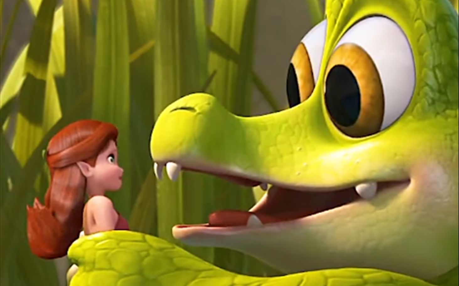 连小鳄鱼都有仙女姐姐贴贴我也想有双卡姿兰大眼睛呀