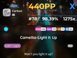 Download Video: [o!m6k] Camellia-Light it up 6.63* acc:98.39%