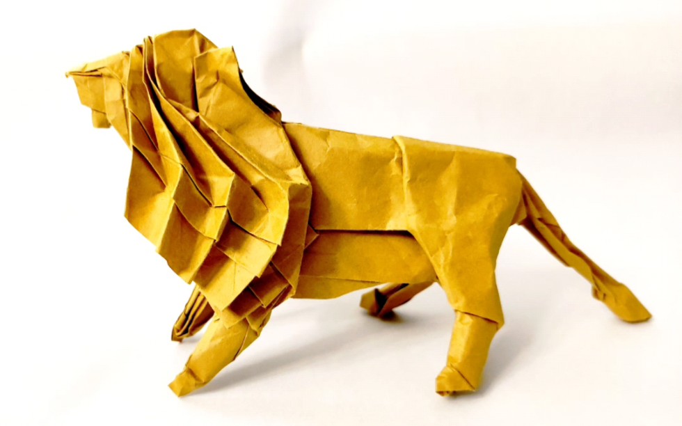 折纸搬运狮子图片